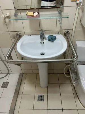 不鏽鋼面盆扶手